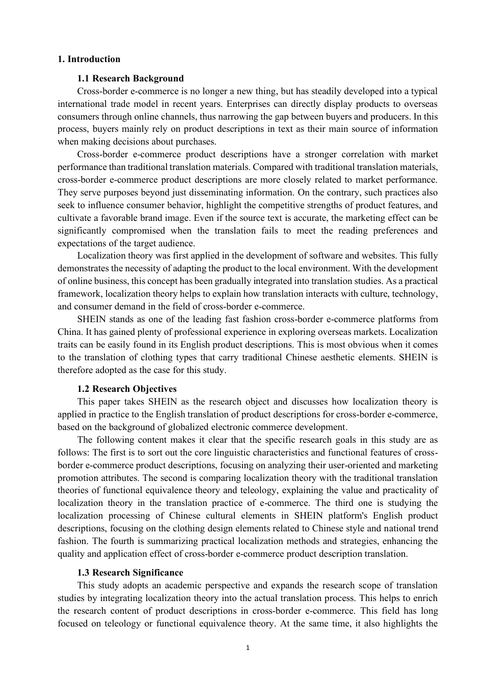 26年CH商务英语 本地化理论在跨境电商产品描述翻译中的应用——以SHEIN网站为例-终稿全-约37217字符.pdf_第4页