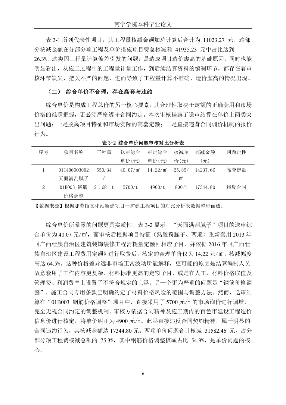 26年CH工程审计 房屋建筑工程竣工结算审核分析——以西林县那劳镇文化站改扩建项目为例终稿全日制-约16984字符.pdf_第9页
