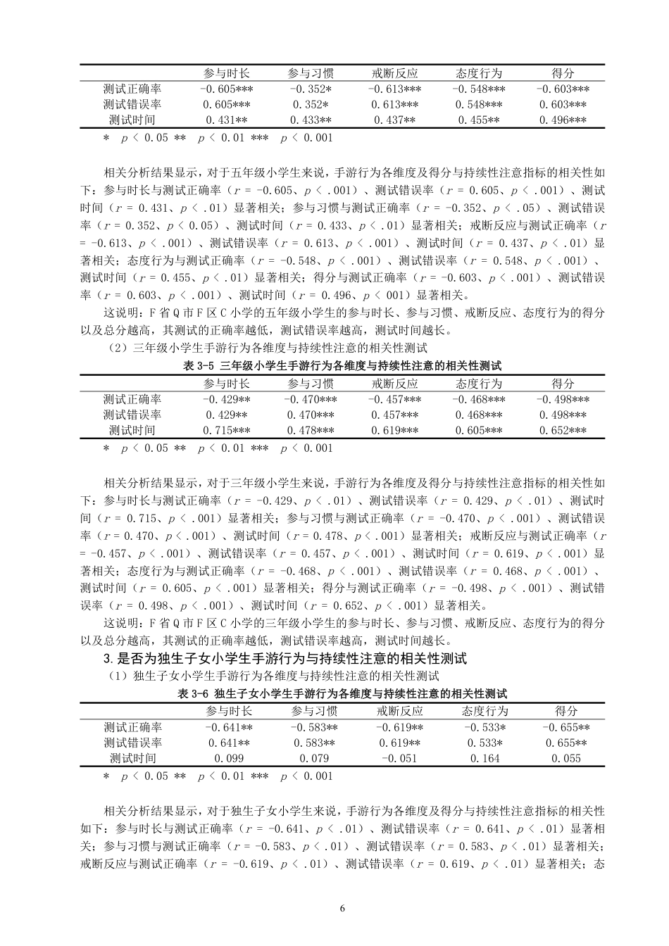 26年CH小学教育小学生手游行为与持续性注意的关系——以福建省Q市F区C小学的学生为例-终稿-约15769字符.pdf_第9页