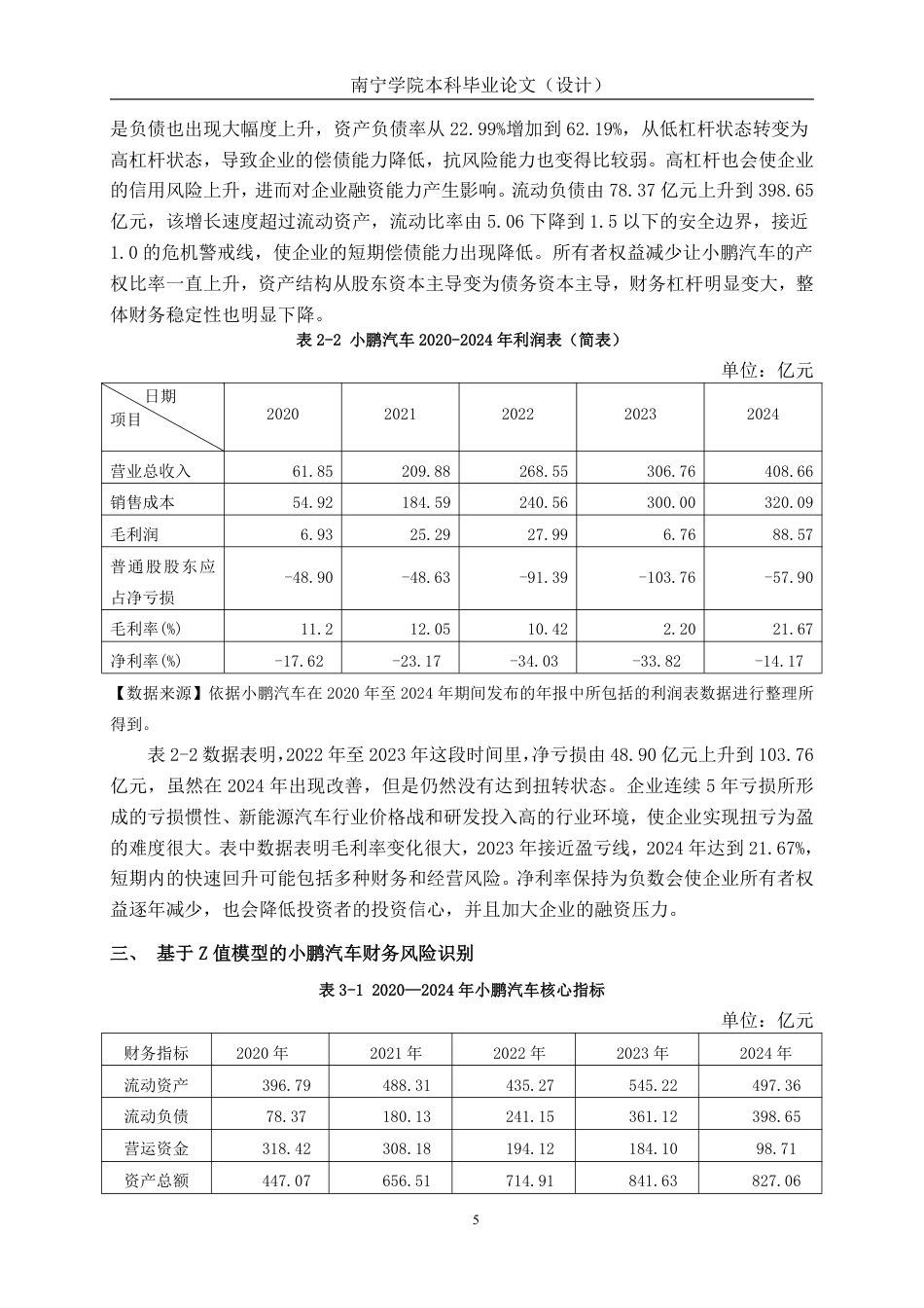 26年CH会计学 新能源汽车企业财务风险分析——以小鹏汽车为例终稿全日制-约19332字符.pdf_第8页