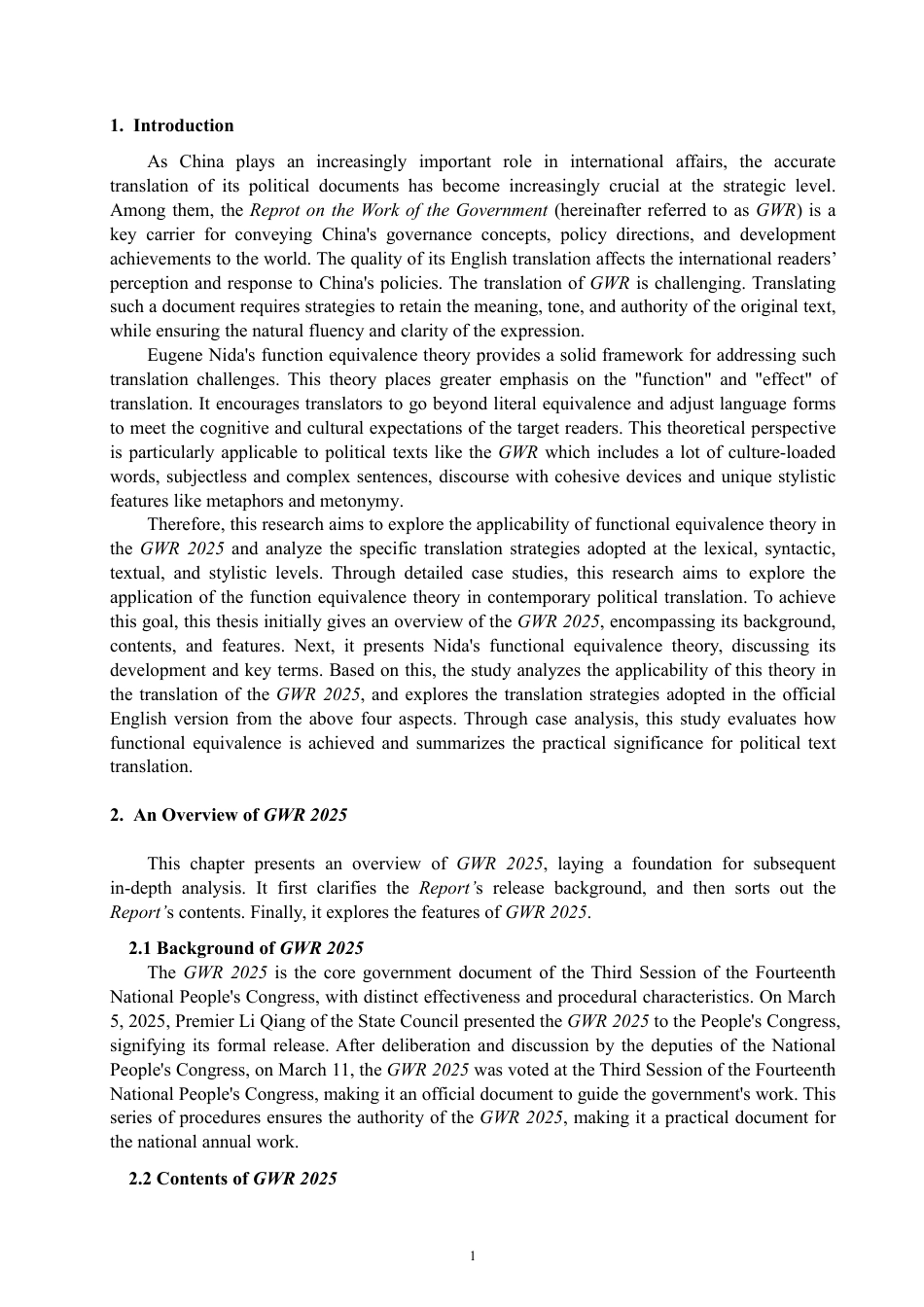 26年CH英语终稿全 功能对等理论视角下《2025年政府工作报告》-约40976字符.pdf_第4页