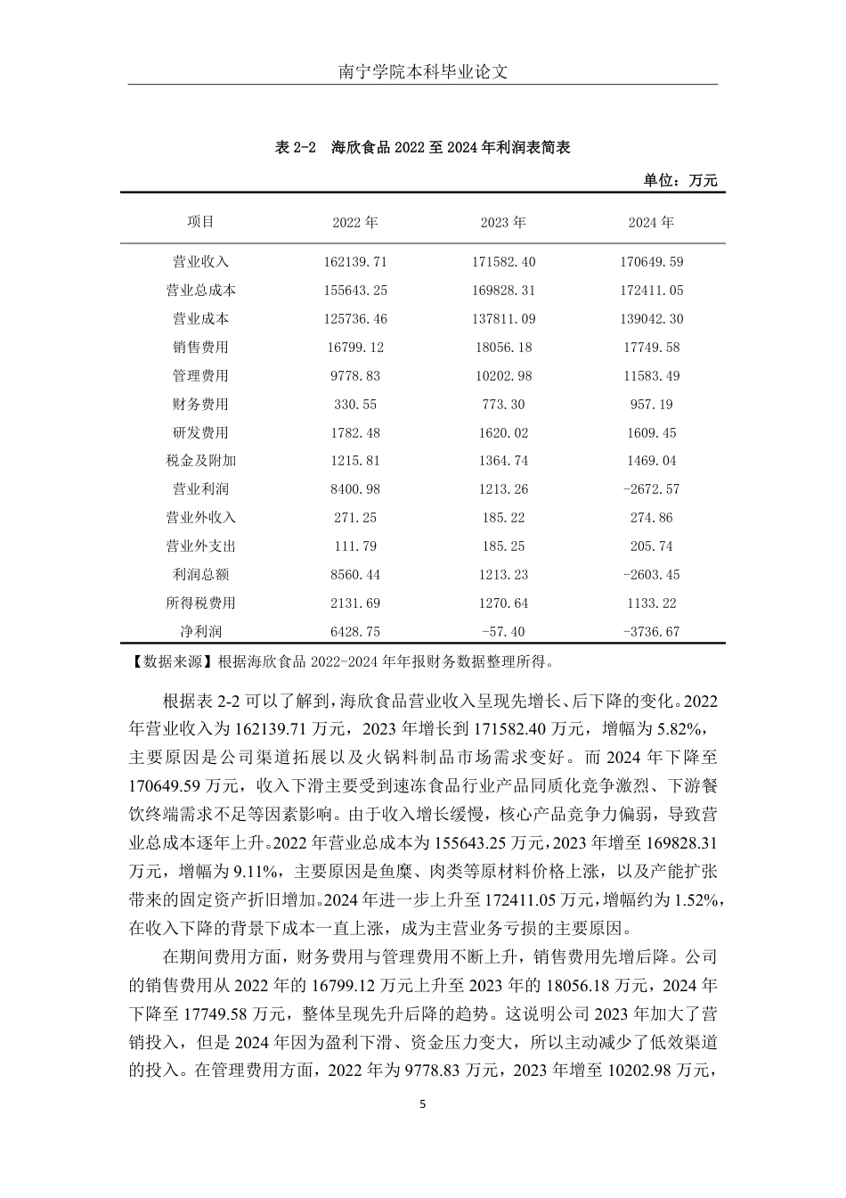 26年CH会计学 中型食品加工企业盈利能力分析——以海欣食品股份有限公司为例终稿全日制-约18514字符.pdf_第8页