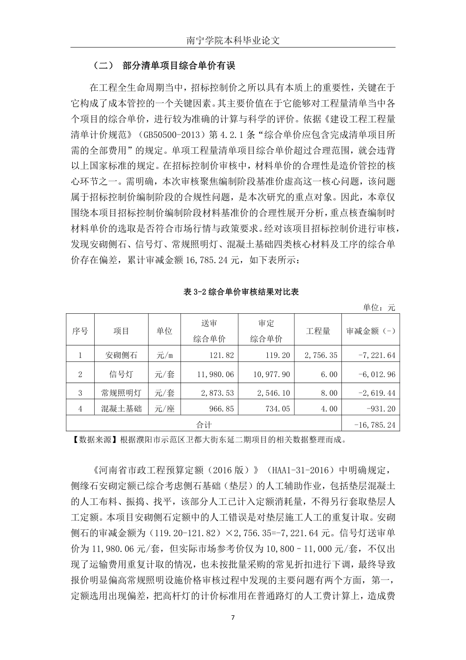 26年CH工程审计 道路工程招标控制价审核探析——以濮阳市示范区卫都大街东延二期项目为例终稿全日制-约16790字符.pdf_第10页