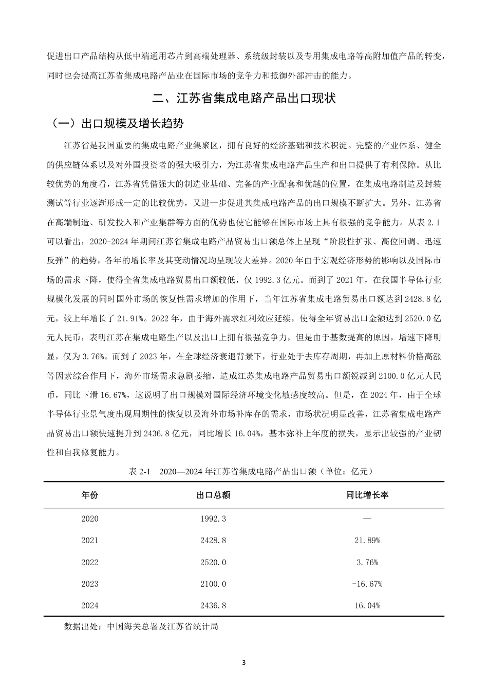 26年CH国际经济贸易 江苏省集成电路产品出口现状及对策-非全-约14802字符.pdf_第6页