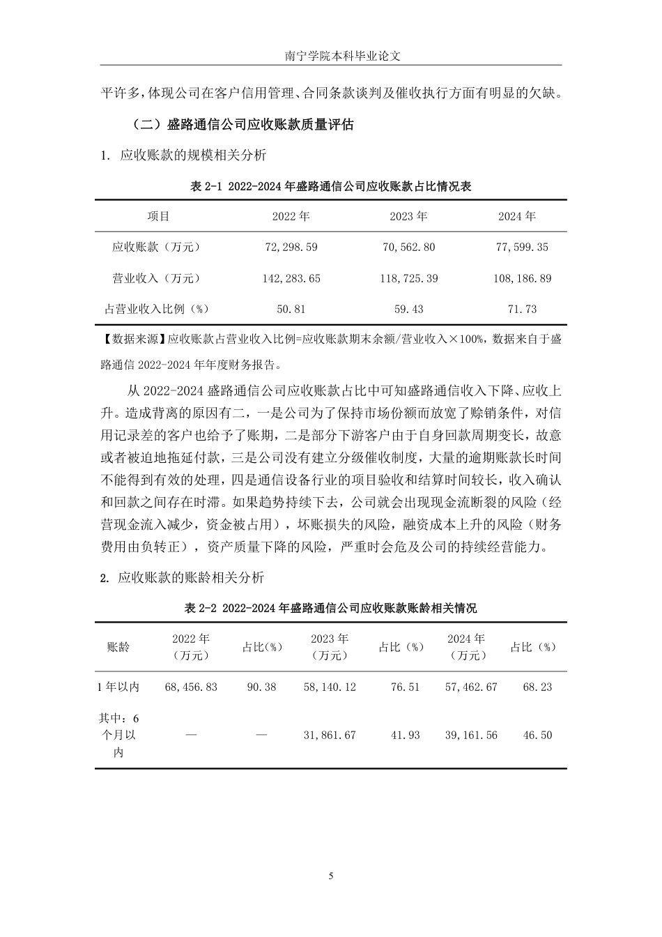 26年CH财务 通信设备企业应收账款管理问题与优化策略——以盛路通信科技股份有限公司为例-约15996字符.pdf_第9页