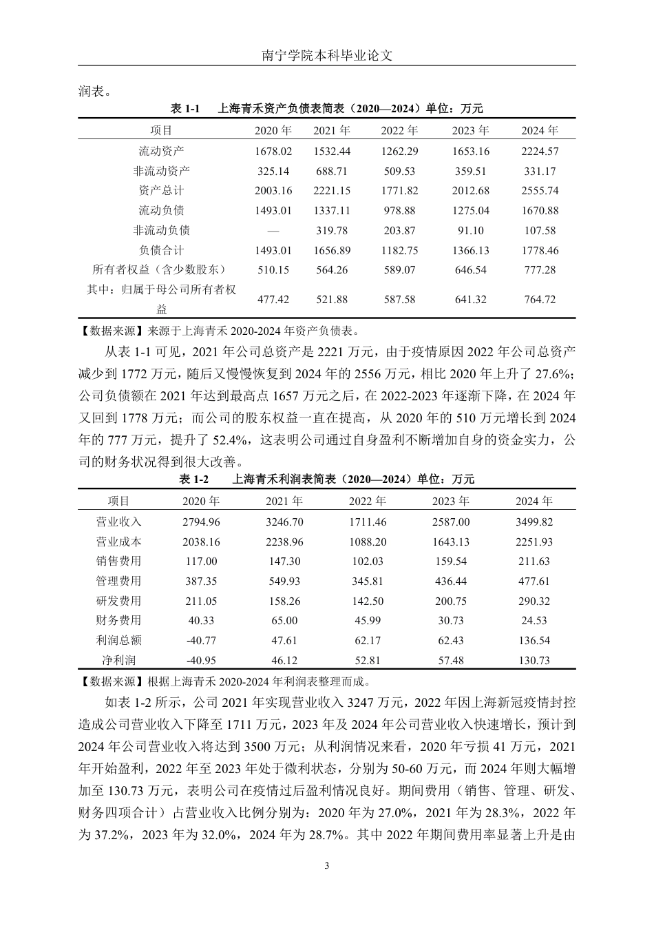 26年CH财务 基于杜邦分析法下小型服装业盈利能力分析——以上海青禾服装有限公司为例-约16215字符.pdf_第7页