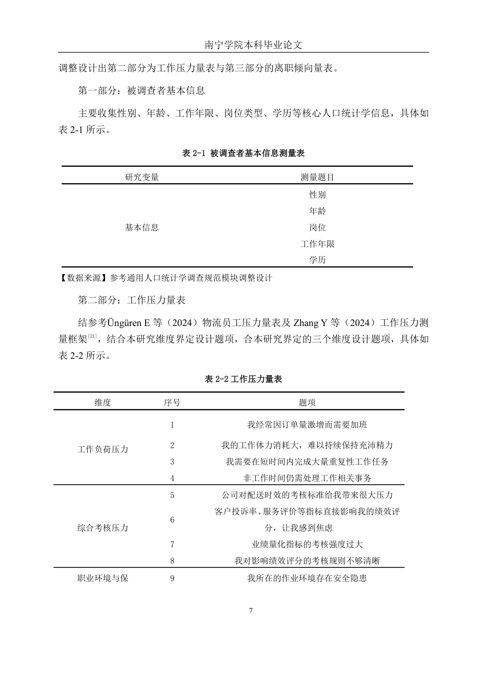 26年CH工商管理 物流行业工作压力对基层员工离职倾向的影响研究终稿全日制-约18067字符.pdf_第10页