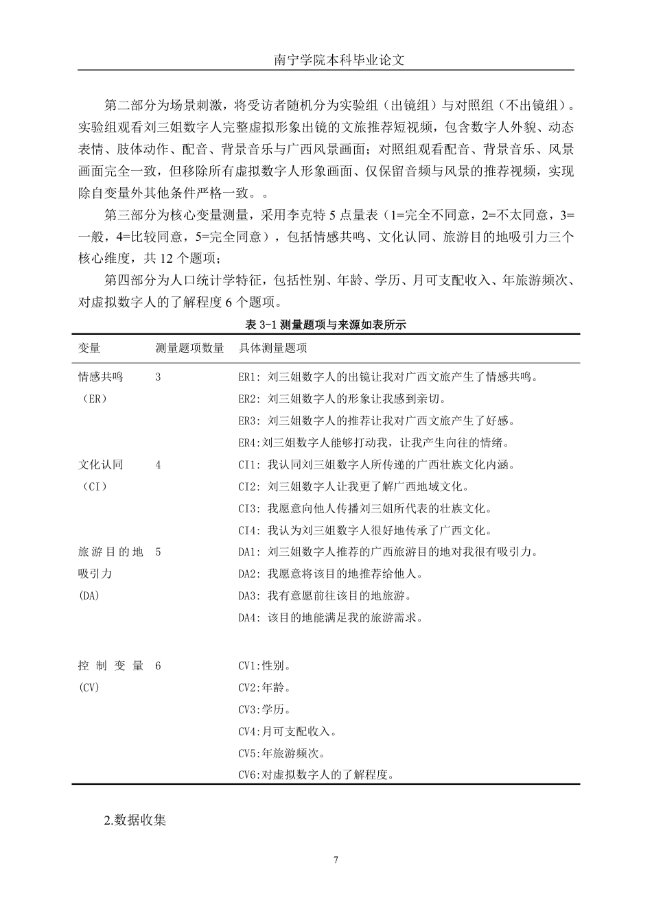 26年CH工商管理 虚拟数字人出镜对旅游目的地吸引力的影响研究——以刘三姐数字人为例终稿全日制-约16407字符.pdf_第10页