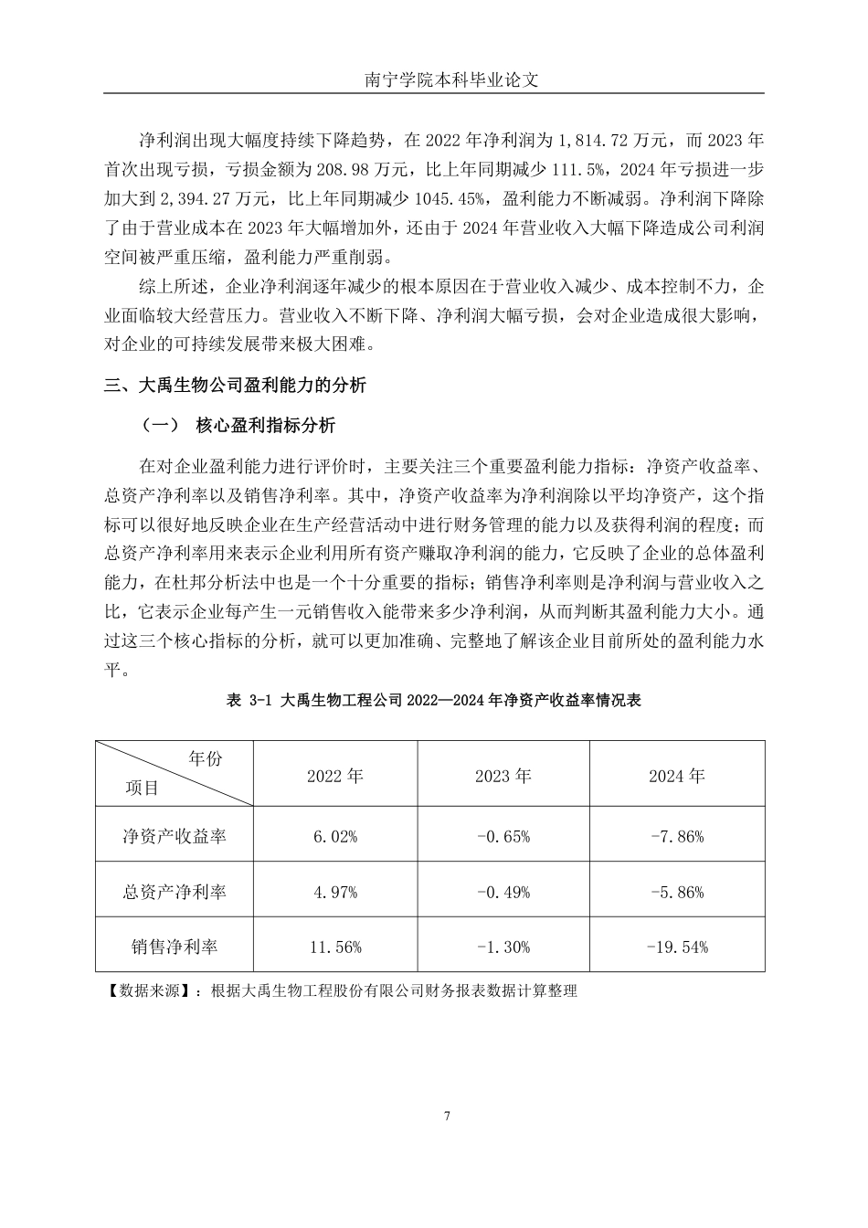 26年CH会计学 中型食品制造业企业盈利能力分析及提升路径研究——以大禹生物为例终稿全日制-约19795字符.pdf_第10页
