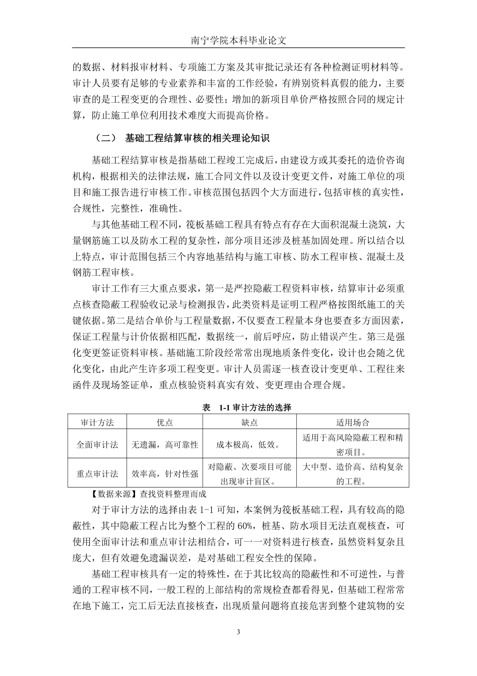 26年CH工程审计 房屋建筑工程结算审核分析——以漯河市滨湖御景2号基础工程项目为例终稿全日制-约16581字符.pdf_第6页