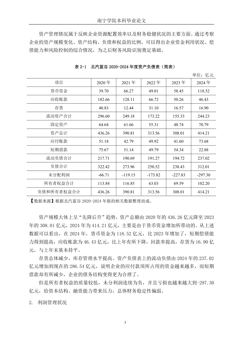 26年CH财务管理 哈佛分析框架下北汽蓝谷新能源科技股份有限公司财务风险评估与优化对策研究终稿全日制-约14797字符.pdf_第6页