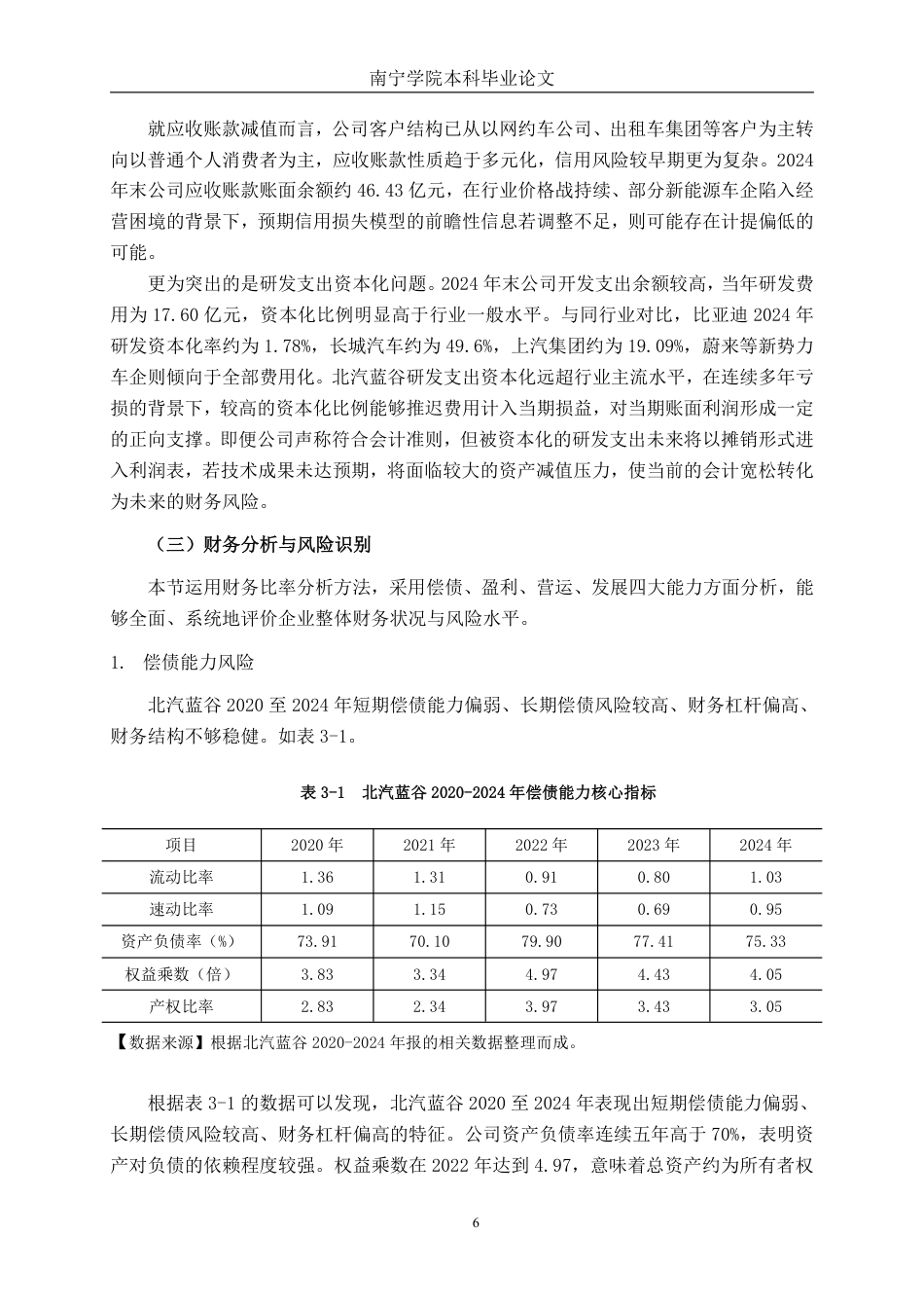 26年CH财务管理 哈佛分析框架下北汽蓝谷新能源科技股份有限公司财务风险评估与优化对策研究终稿全日制-约14797字符.pdf_第9页