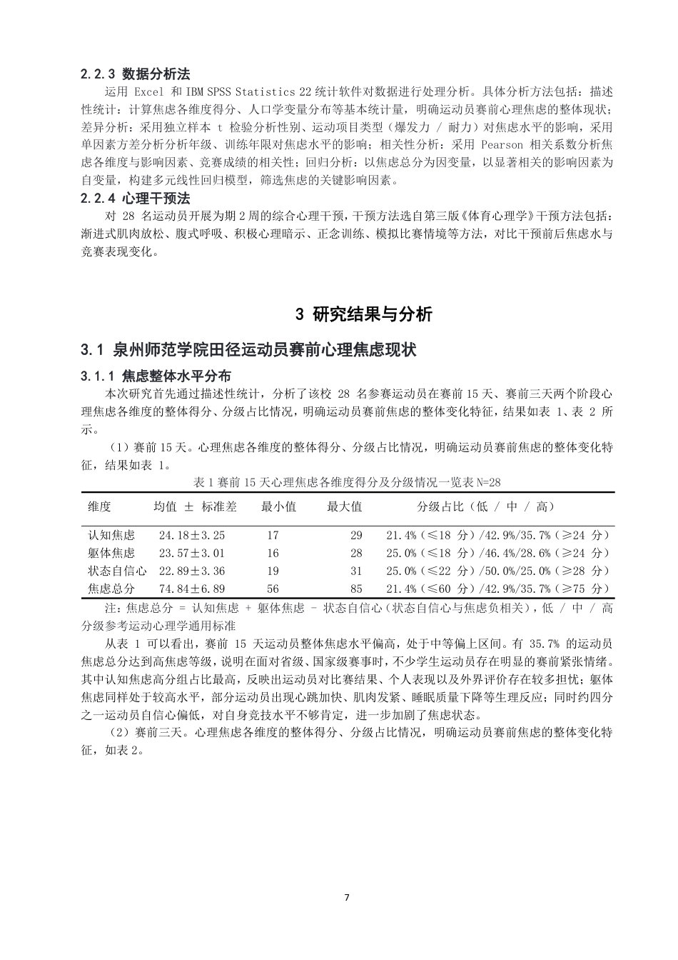 26年CH体育教育 田径运动员赛前心理焦虑问题研究——以泉州师范-终稿全-约14270字符.pdf_第6页