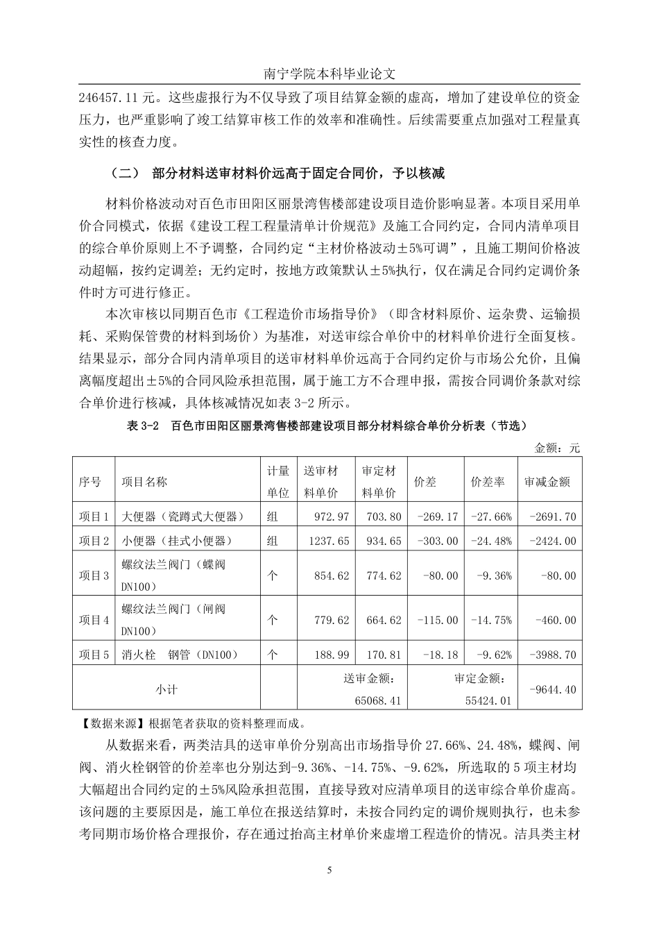 26年CH工程审计 房屋建筑工程竣工结算审核分析——以百色市田阳区丽景湾售楼部建设项目为例终稿全日制-约13450字符.pdf_第8页