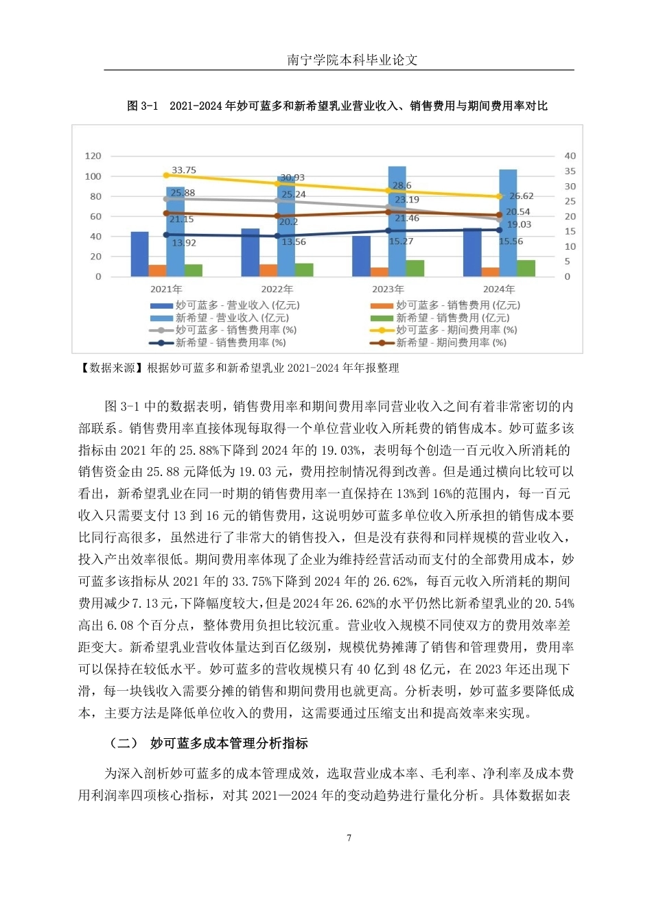 26年CH财务管理 上海妙可蓝多食品科技股份有限公司成本管理问题及对策研究终稿全日制-约15192字符.pdf_第10页