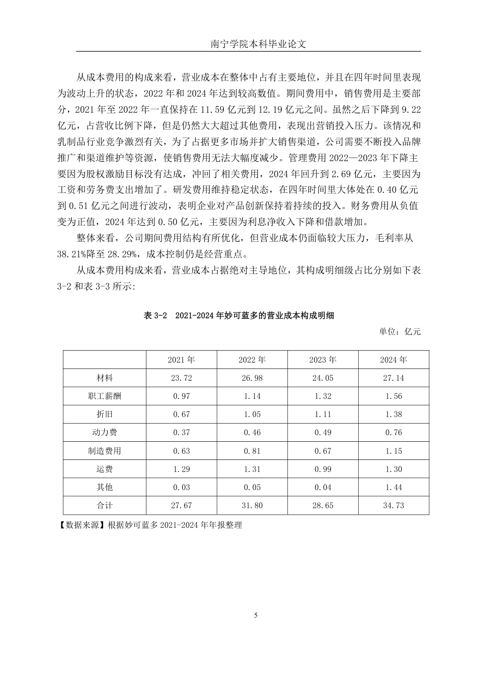 26年CH财务管理 上海妙可蓝多食品科技股份有限公司成本管理问题及对策研究终稿全日制-约15192字符.pdf_第8页