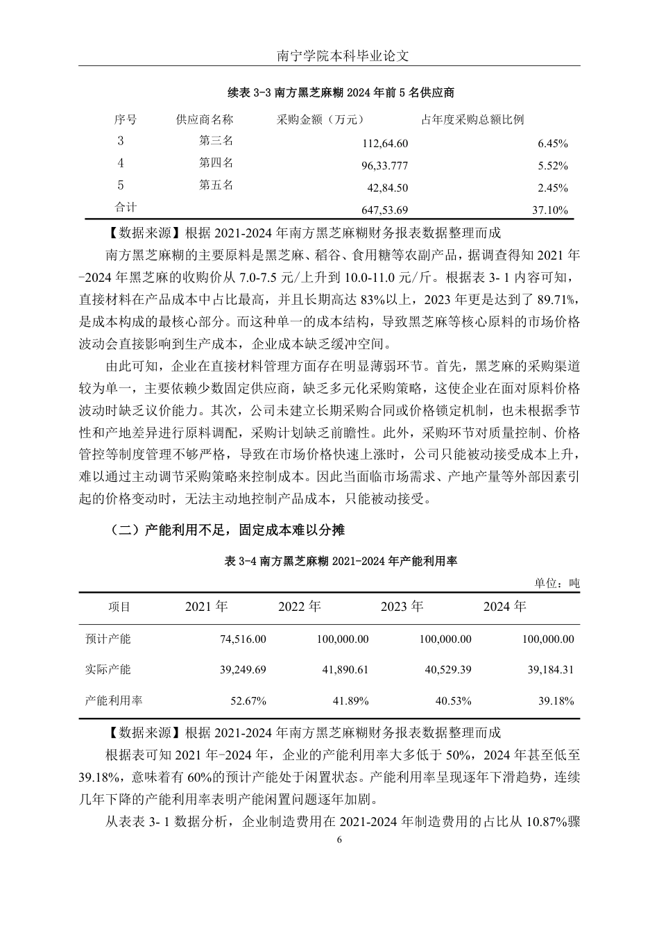 26年CH会计学 食品制造企业成本管理存在的问题及对策——以南方黑芝麻糊为例终稿全日制-约14392字符.pdf_第9页