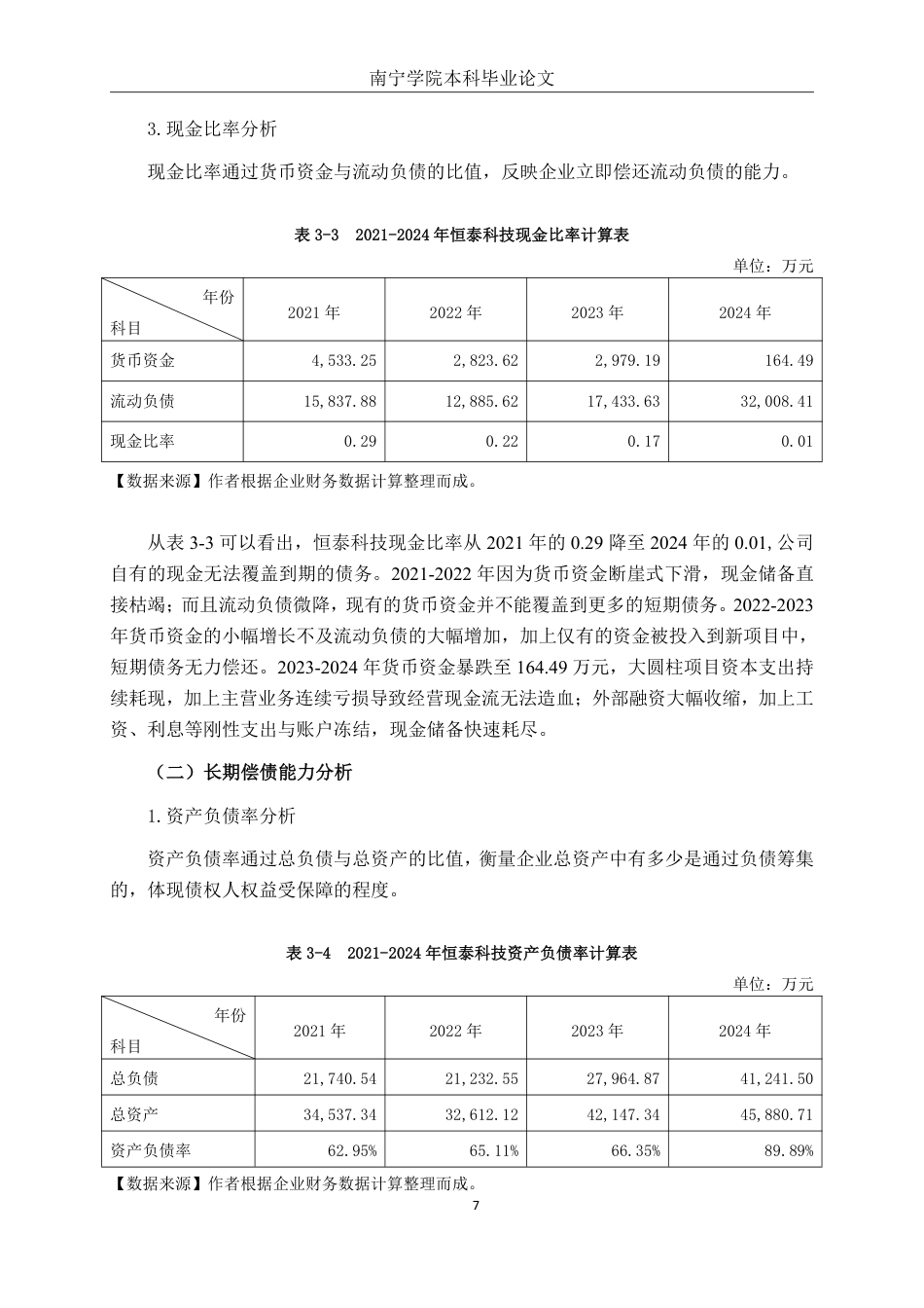 26年CH财务管理 中型锂电池生产企业偿债能力分析—以惠州市恒泰科技股份有限公司为例终稿全日制-约17214字符.pdf_第10页
