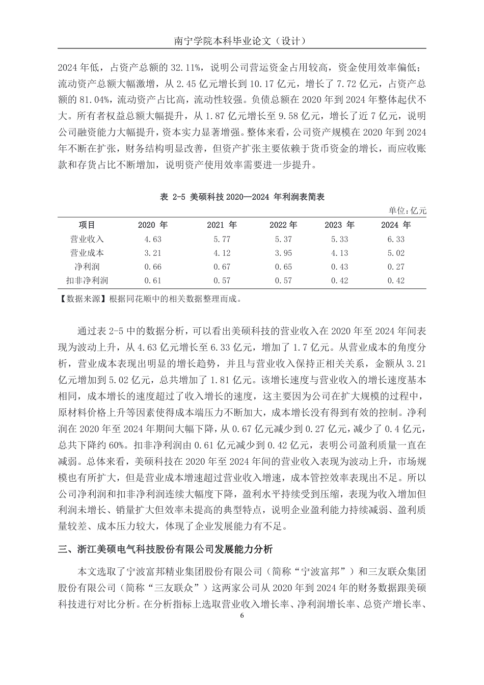 26年CH会计学 制造业企业发展能力分析——以浙江美硕电气科技股份有限公司为例终稿全日制-约17267字符.pdf_第10页