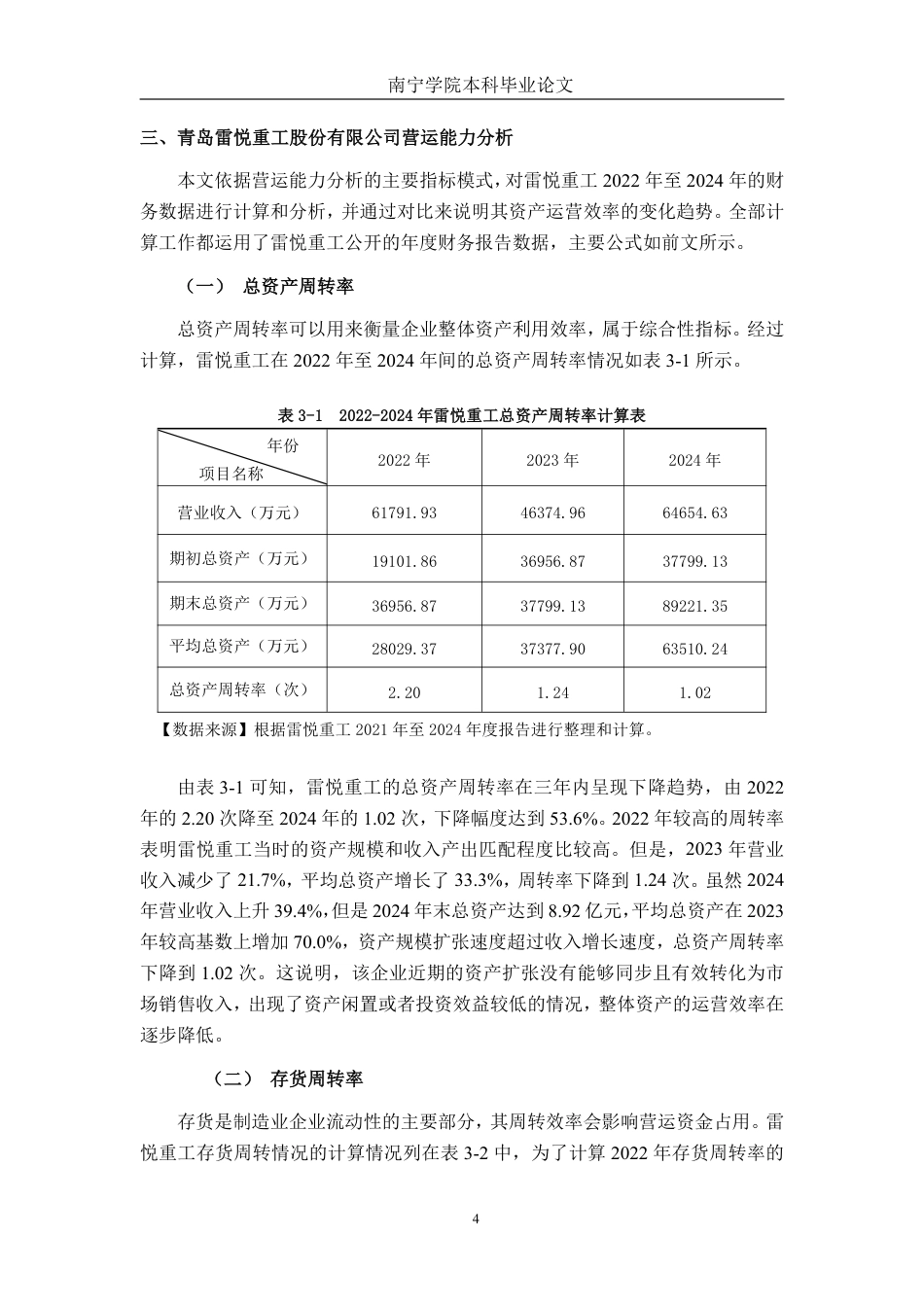 26年CH会计学 中型集装箱制造企业营运能力分析——以青岛雷悦重工股份有限公司为例终稿全日制-约14169字符.pdf_第10页
