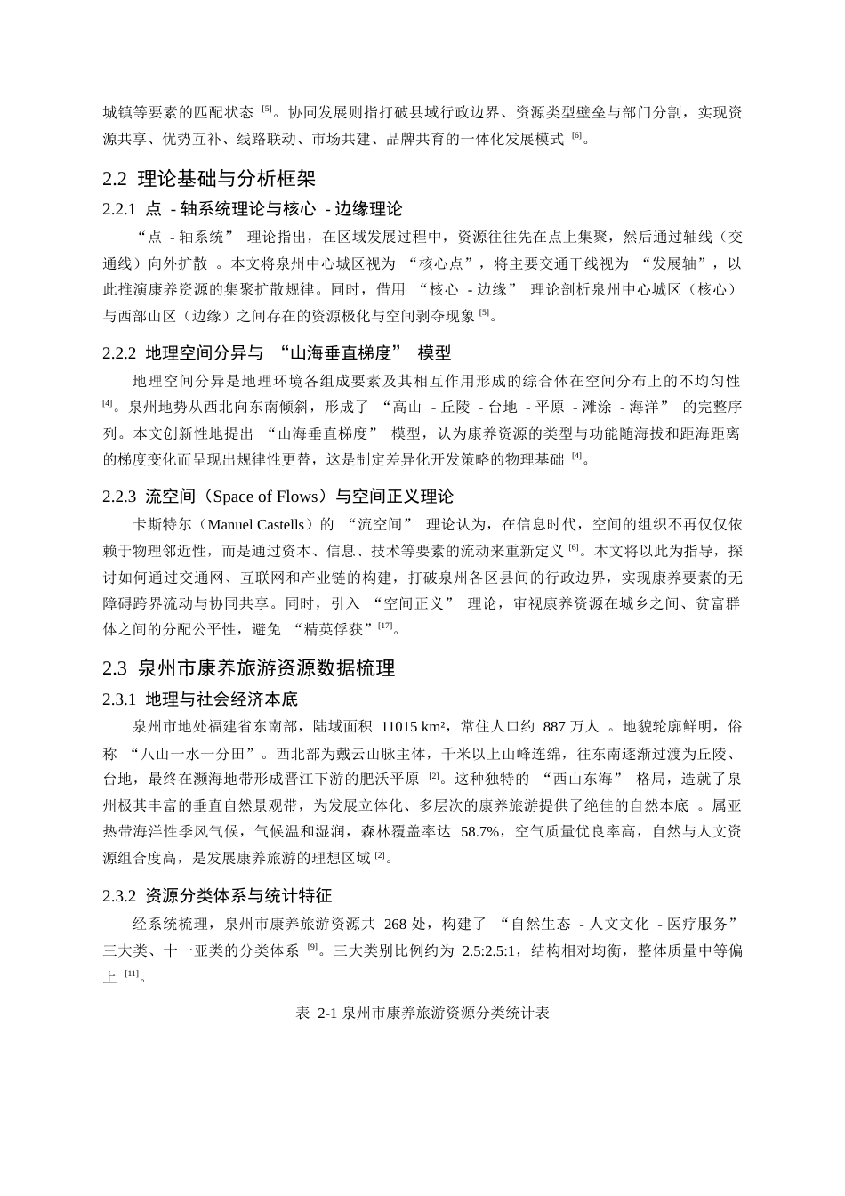 26年CH地理科学 泉州市康养旅游资源空间结构优化与协同发展研究-终稿全(15264字).docx_第6页