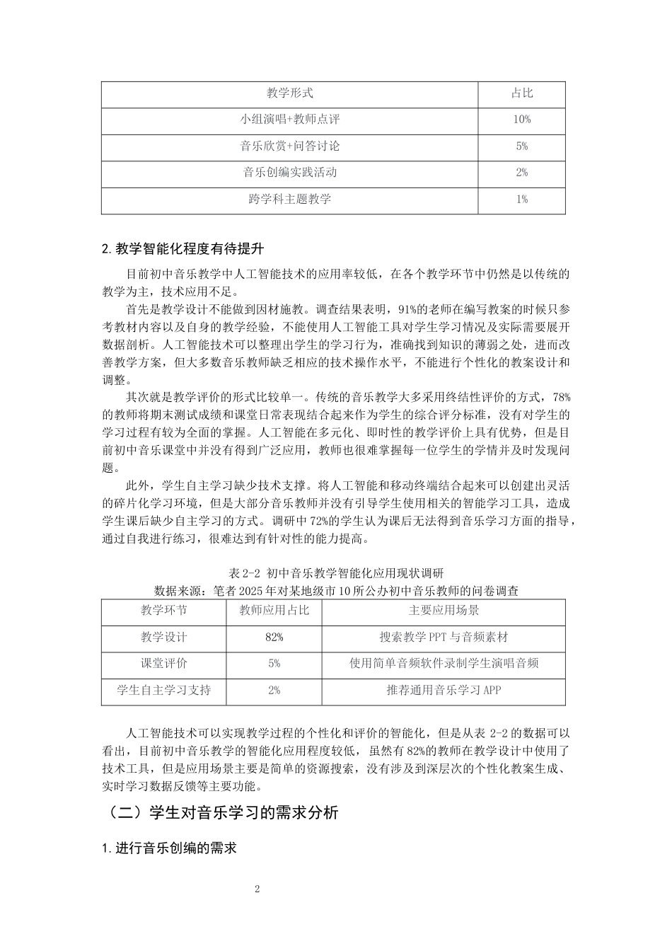 26年CH音乐学师范 人工智能技术在初中音乐教学中的应用 -终稿全(10950字).docx_第5页
