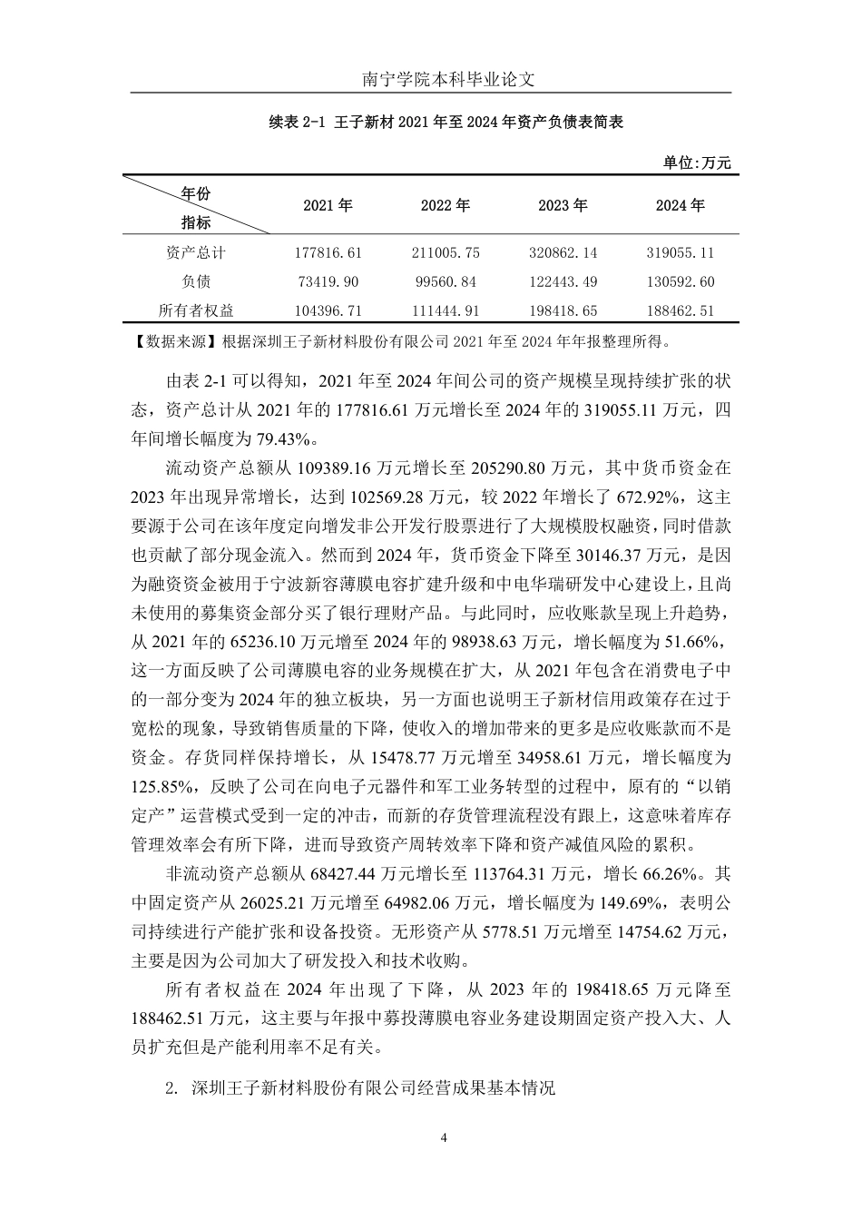 26年CH会计学 深圳王子新材料股份有限公司营运能力分析终稿全日制-约20018字符.pdf_第7页