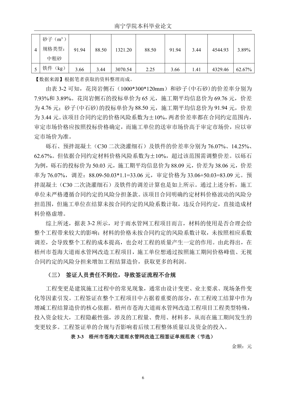 26年CH工程审计 梧州市苍海大道雨水管网改造工程结算审核分析终稿全日制-约15969字符.pdf_第9页