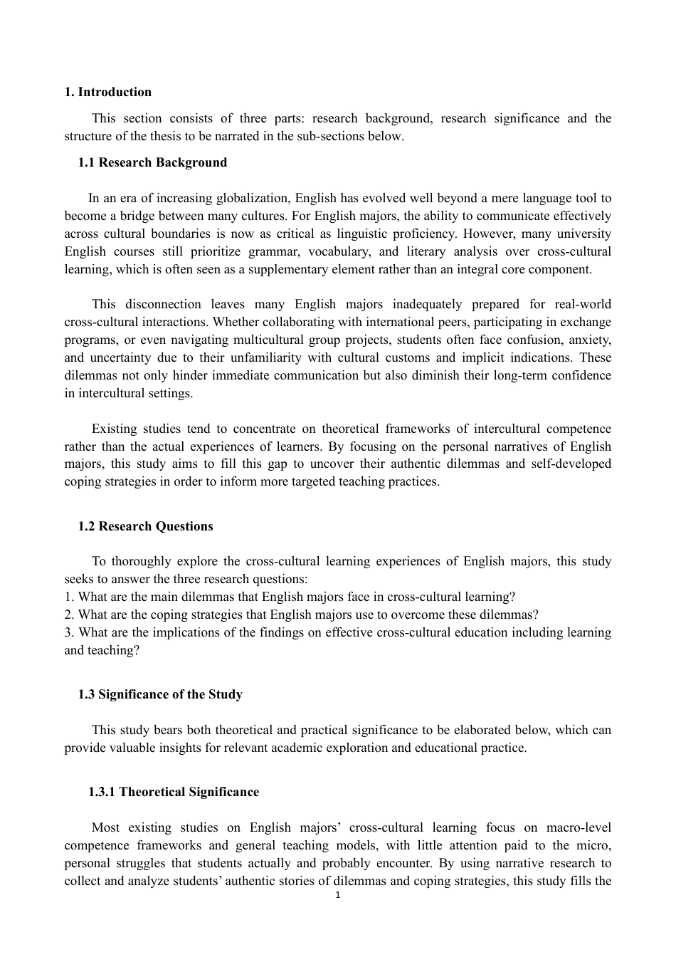 26年CH英语终稿全 英语专业学生在跨文化学习中的困境与应对策略：叙事研究-约47945字符.pdf_第4页