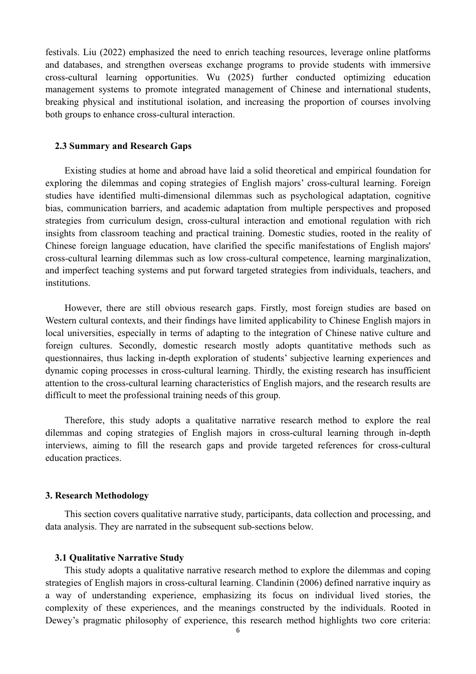 26年CH英语终稿全 英语专业学生在跨文化学习中的困境与应对策略：叙事研究-约47945字符.pdf_第9页