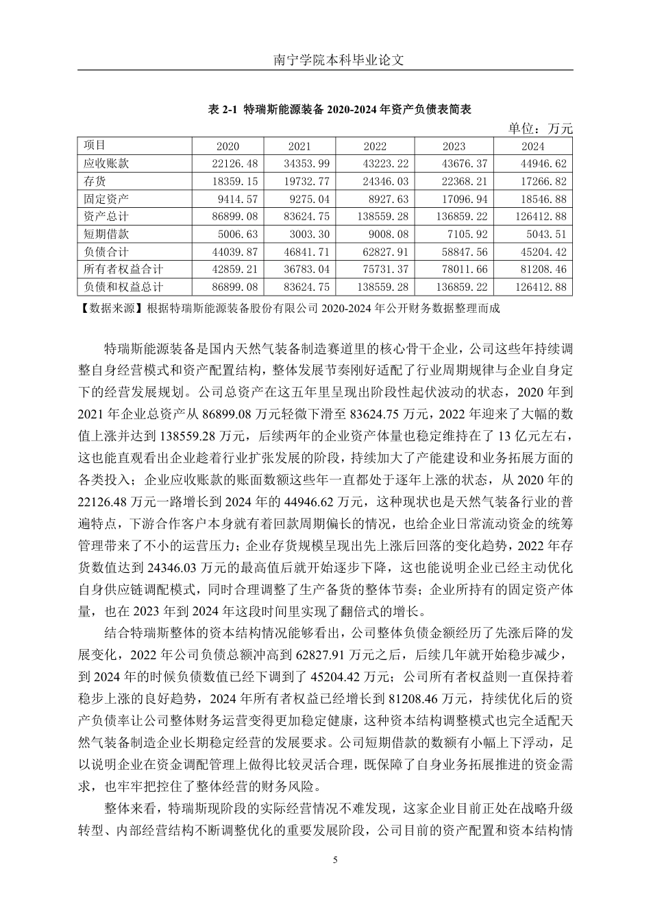 26年CH会计学 中型天然气装备制造企业盈利能力分析——以特瑞斯能源装备股份有限公司为例终稿全日制-约18605字符.pdf_第8页