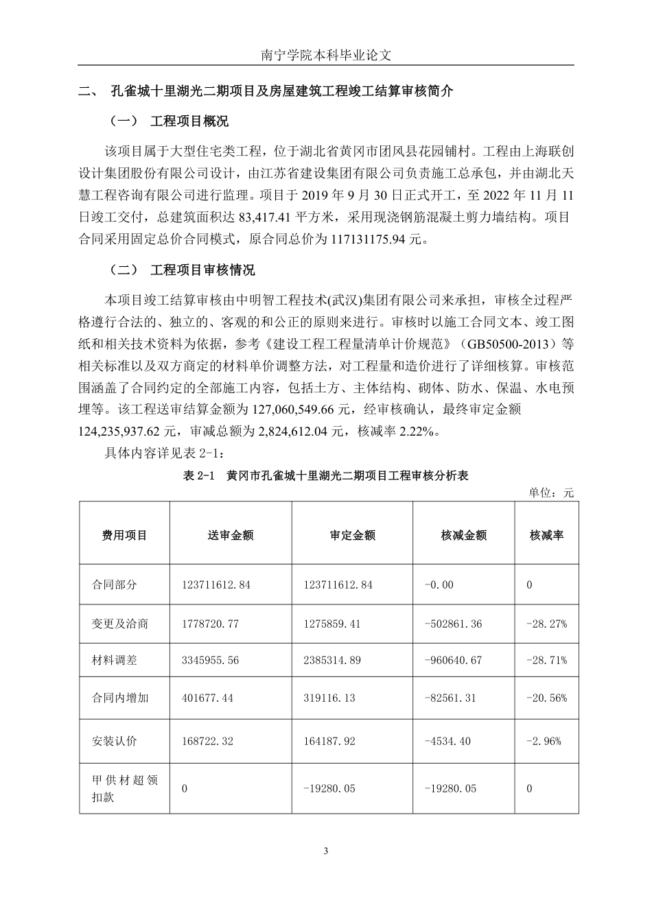 26年CH工程审计 房屋建筑工程竣工结算审核分析——以黄冈市孔雀城十里湖光二期项目为例终稿全日制-约15978字符.pdf_第6页