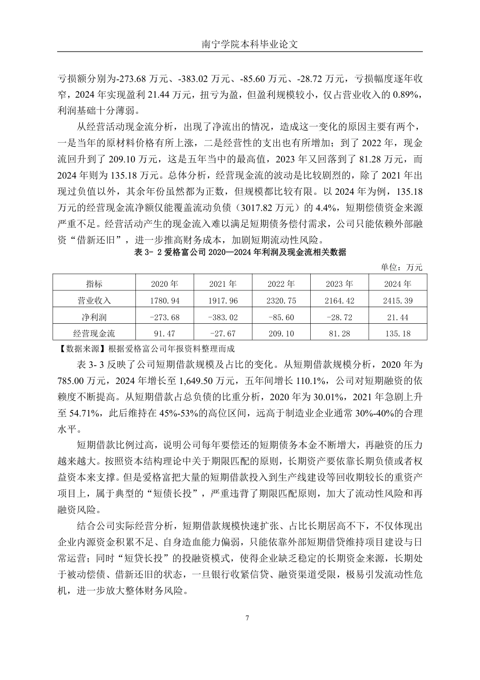 26年CH会计学 爱格富食品科技公司财务风险评价与防范研究终稿全日制-约21924字符.pdf_第10页
