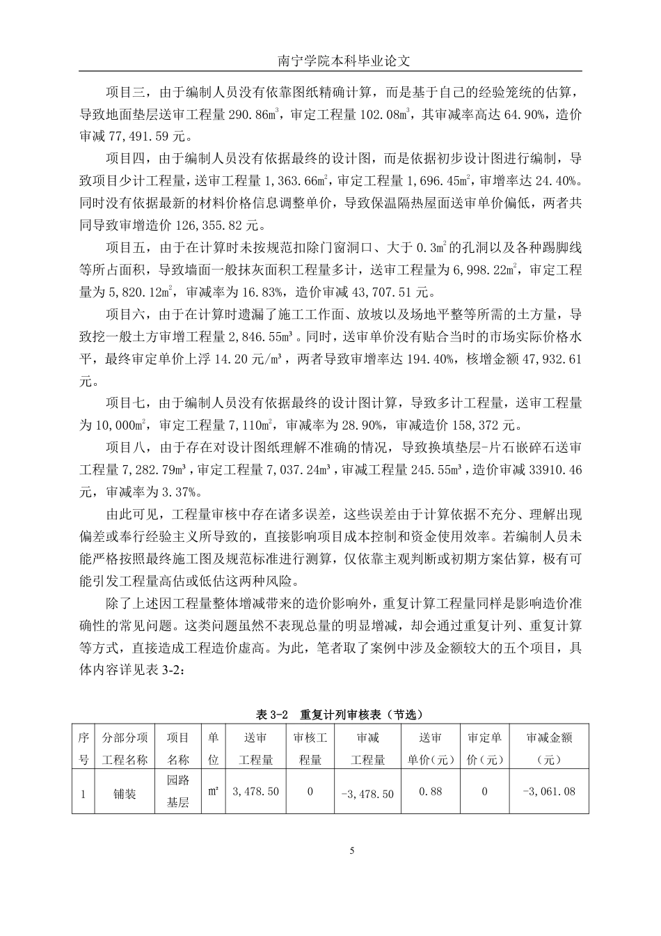 26年CH工程审计 建筑工程预算审核分析——以桂林市水一坊酒吧街山水间运动中心项目为例终稿全日制-约17721字符.pdf_第8页