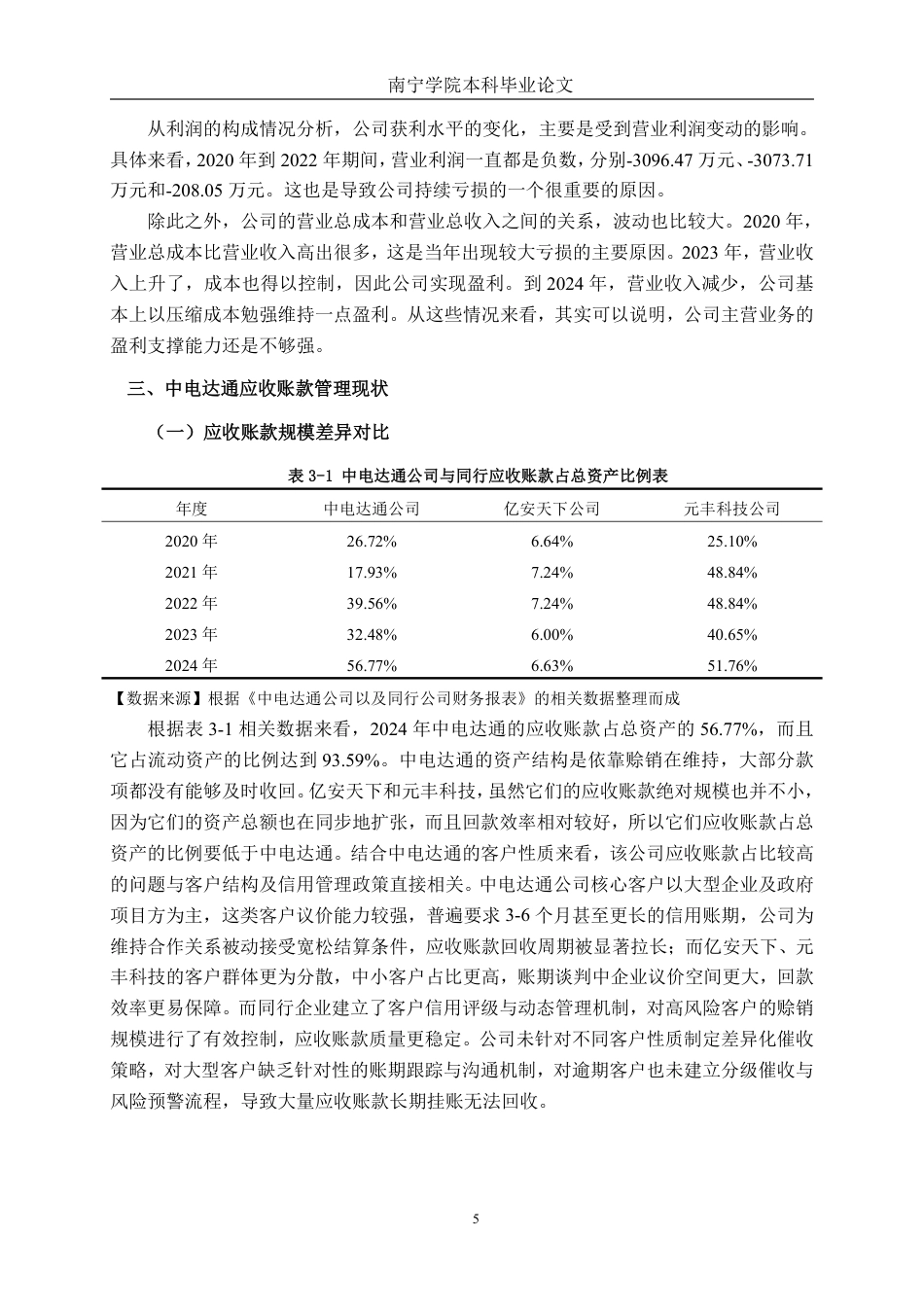 26年CH会计学 数据技术企业应收账款管理问题与优化——以中电达通数据技术股份有限公司为例终稿全日制-约18438字符.pdf_第8页