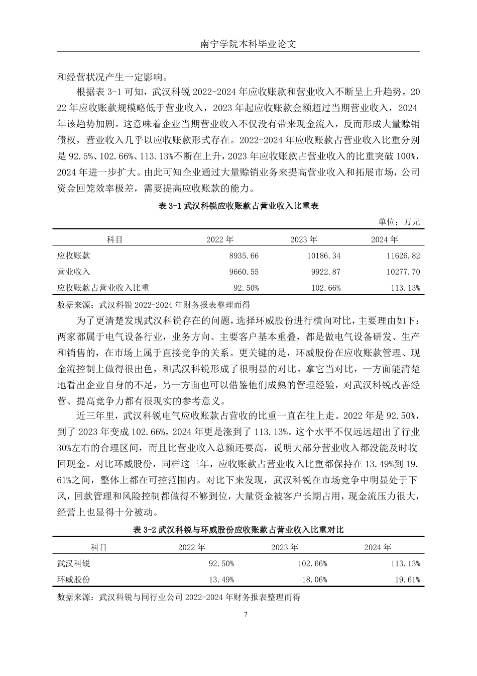 26年CH会计学 中型电气机械器材制造企业应收账款管理研究——以武汉科锐电气为例终稿全日制-约15674字符.pdf_第10页