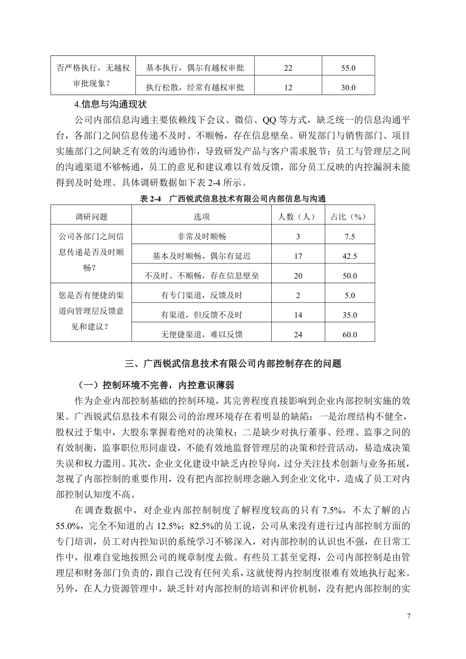 26年CH工商管理 中小型企业内部控制存在的问题及对策研究——以广西锐武信息技术有限公司为例-约9198字符.pdf_第6页