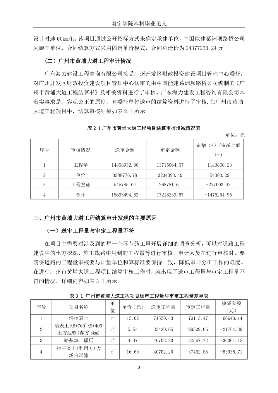 26年CH工程审计 道路工程结算审计分析——以广州市黄埔大道工程为例终稿全日制-约13002字符.pdf_第6页