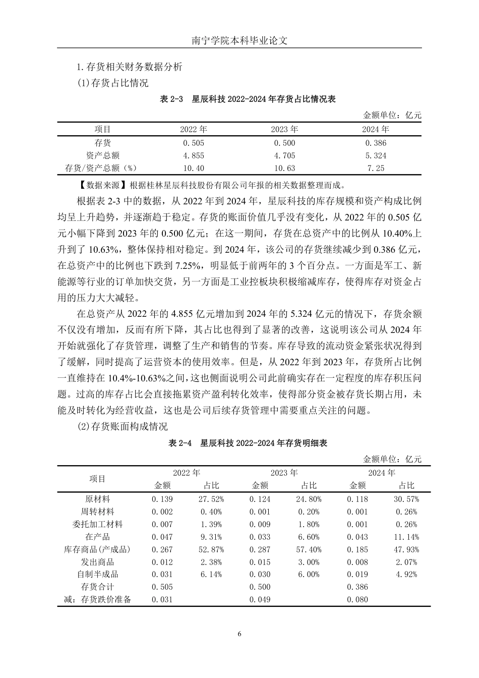 26年CH中型制造企业存货管理问题及优化路径研究——以桂林星辰科技股份有限公司为例-约17709字符.pdf_第9页