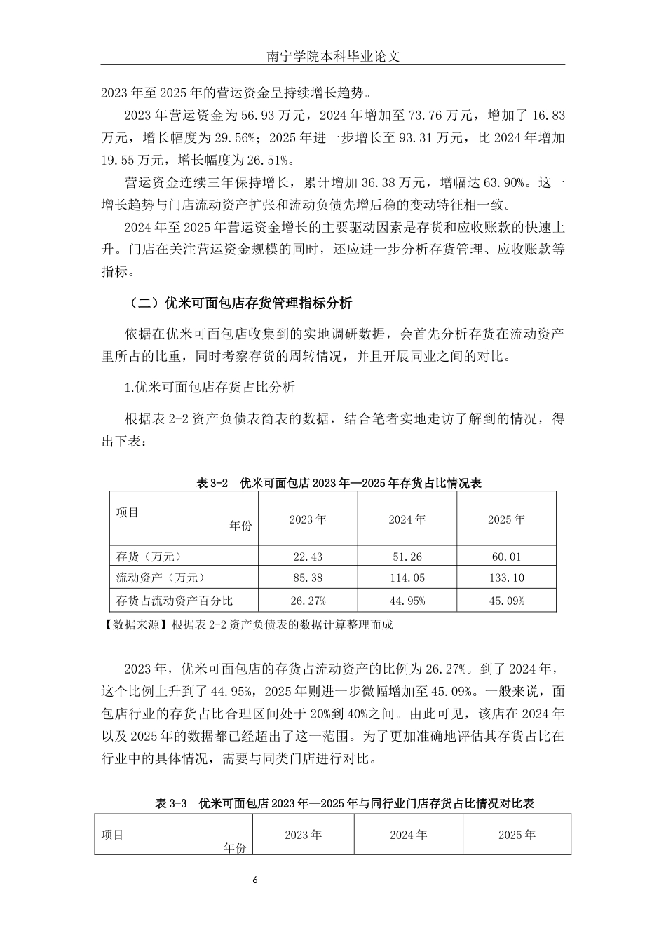 26年CH会计学 优米可面包店营运资金管理问题分析及对策研究终稿全日制(16288字).docx_第9页