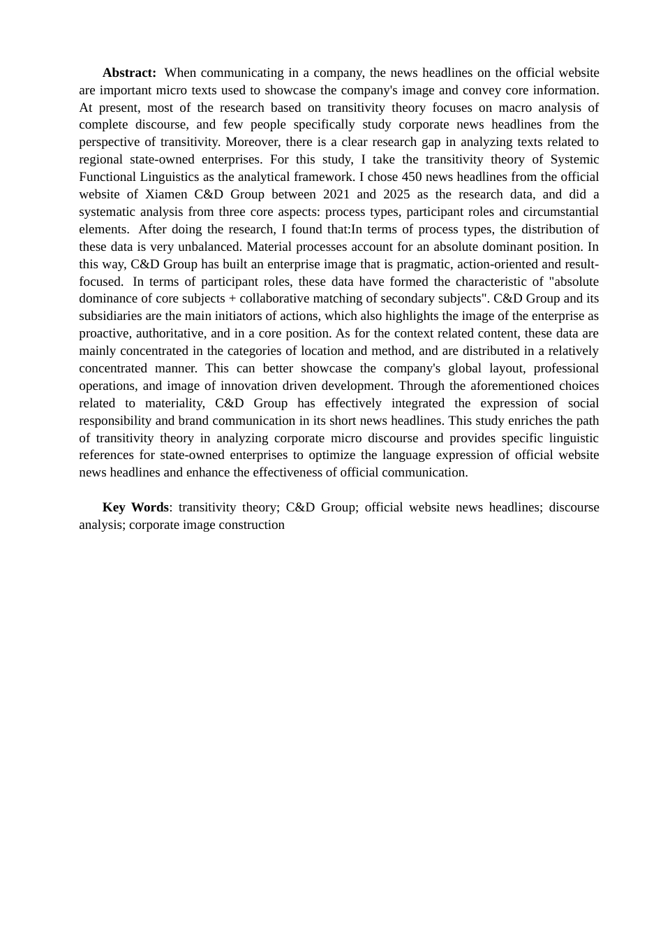 26年CH英语终稿全 及物性视角下建发企业官网新闻标题研究(13407字).doc_第3页