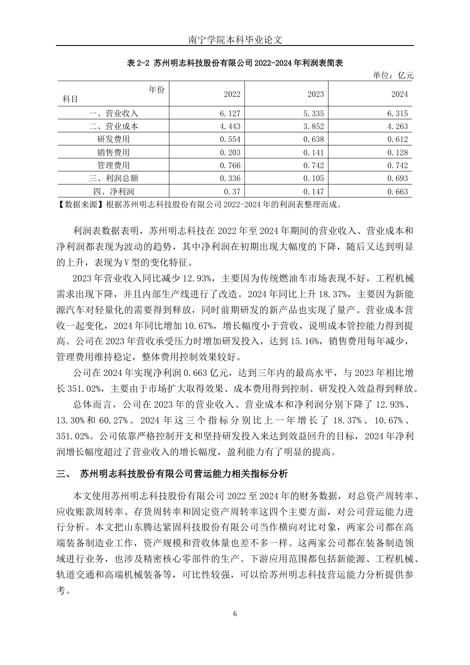 26年CH财务管理 中型制造企业营运能力探析——以苏州明志科技股份有限公司为例终稿全日制(20200字).docx_第10页