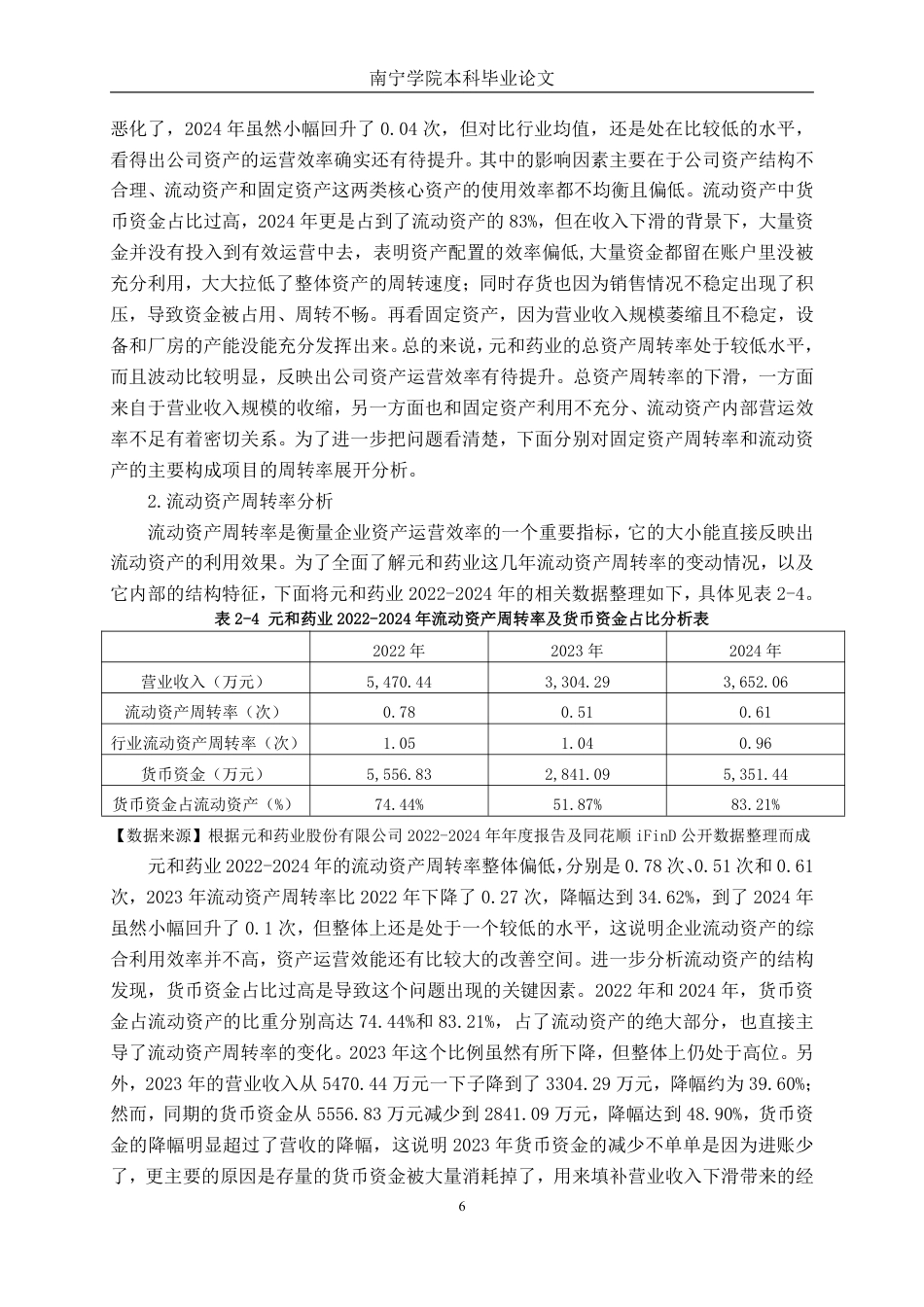 26年CH财务管理 小型医药制造企业营运能力分析——以元和药业为例终稿全日制-约16274字符.pdf_第9页