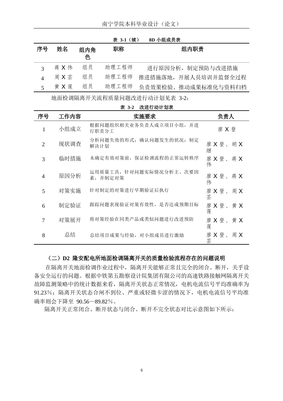 26年CH质量管理工程 基于8D方法的隆安配电所地面检调隔离开关质量检验流程改善研究(17286字).docx_第10页