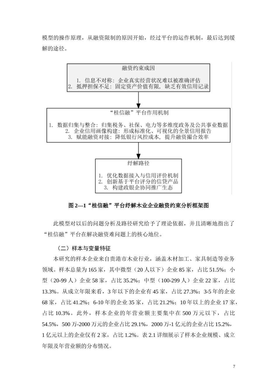 26年CH基于“桂信融”平台的贵港市木业企业融资约束纾解路径研究(10660字).docx_第7页
