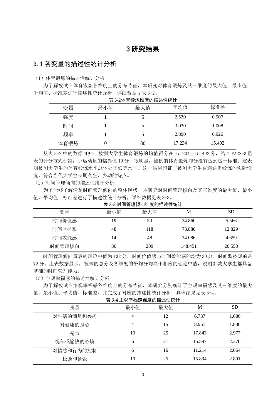26年CH应用心理学 大学生体育锻炼、时间管理倾向与主观幸福感的关系研究-终稿全(13337字).docx_第7页
