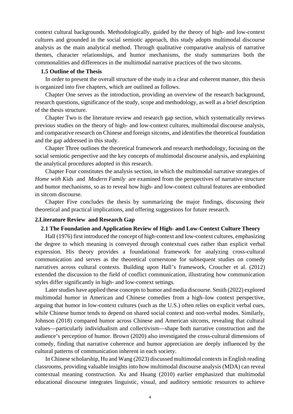 26年CH英语终稿全 关键词：高语境文化；低语境文化；多模态话语分析；情景喜剧；幽默叙事(6965字).docx_第7页