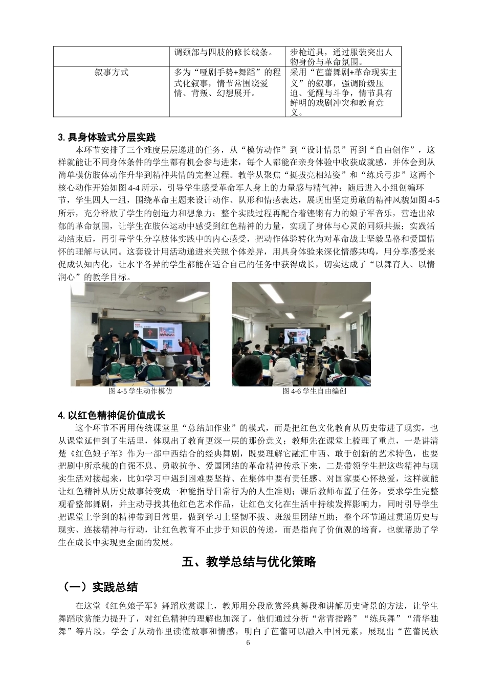 26年CH舞蹈学师范 红色文化融入中学美育课堂的实践路径探析——基于芭蕾舞剧《红色娘子军》的案例研究 -终稿全(8967字).docx_第9页