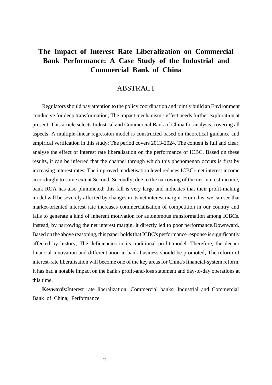 26年CH经济与金融 利率市场化对商业银行绩效的影响研究——以工商银行为例终稿全日制(14093字).docx_第4页