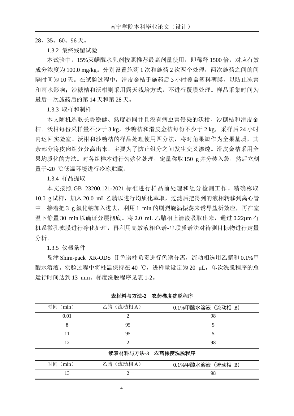 26年CH食品质量与安全 灭螨醌在广西不同晚熟柑橘中的残留消解及膳食风险评估全日制终稿(14692字).docx_第8页